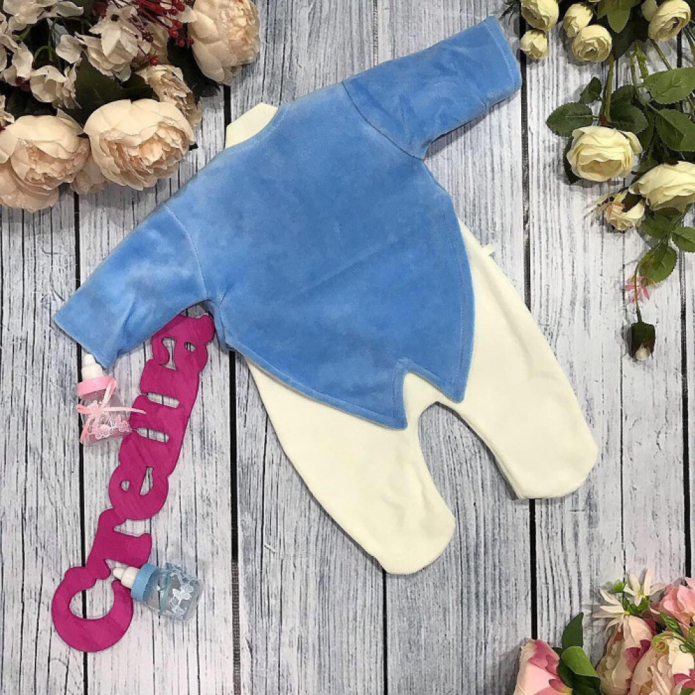 115-Г. Комбинезон с пиджаком,80% хлопок интерлок, 20% ПЭ велюр