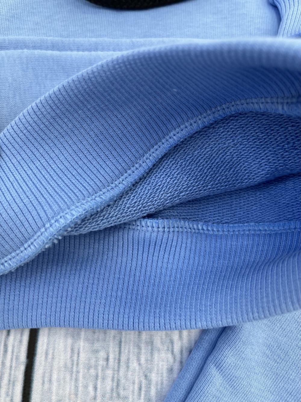 311-Г. Свитшот с капюшоном + Штаны, хлопок 65%, 35% ПЭ, 3-х нитка ( без начеса) голубой 98,104,110,116