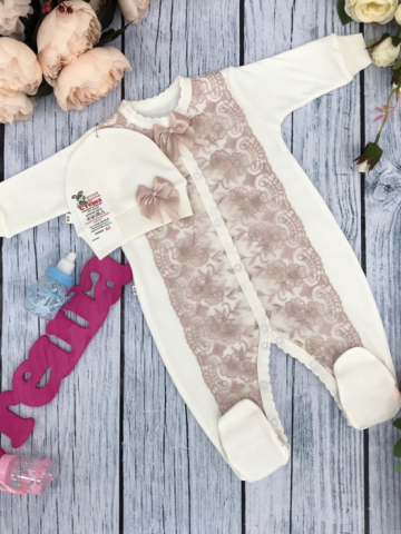 Купить оптом 216-П. Комбинезон с шапкой,100% хлопок интерлок в Братске