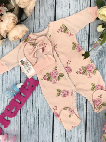 Купить оптом 222. Комбинезон "Роза", хлопок 100 % интерлок в Братске